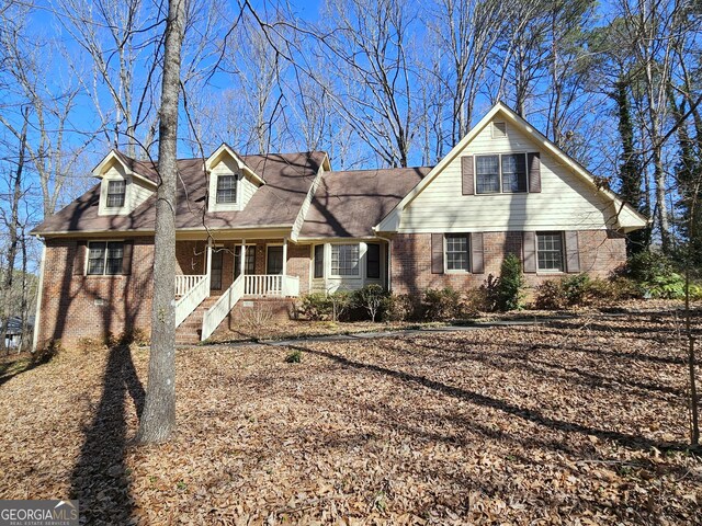 view of front of home with a porch