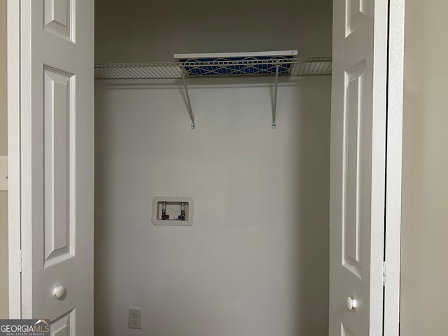 laundry area with hookup for a washing machine