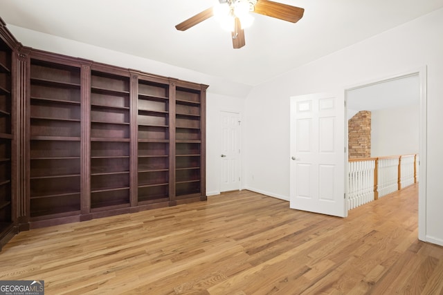 124 S Shore Dr, Fair Play, SC 29643 - unfurnished room featuring ceiling fan, light wood-type flooring, and lofted ceiling
