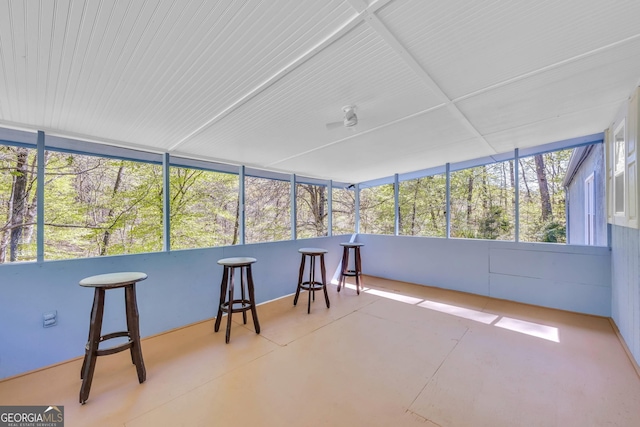 sunroom featuring a wealth of natural light