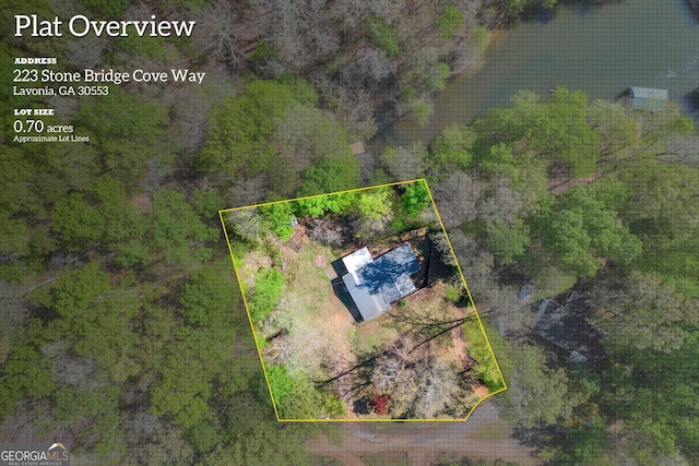 birds eye view of property