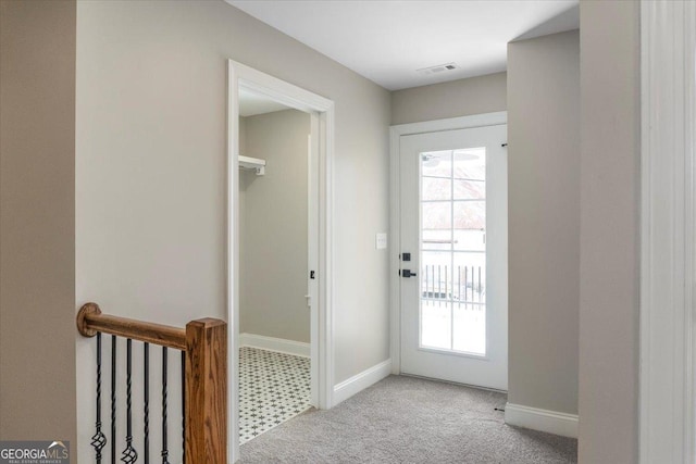 319 S Madison Ave, Monroe, GA 30655 - doorway with carpet and baseboards