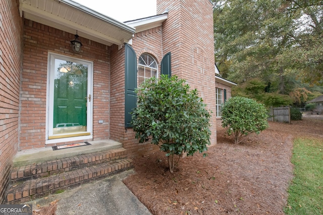 view of entrance to property