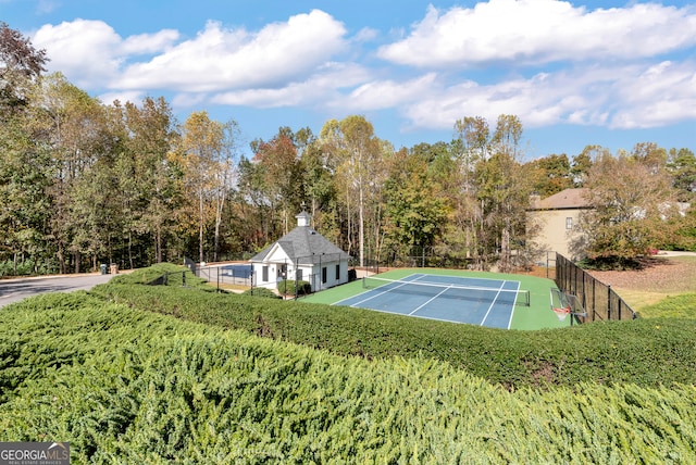 view of sport court