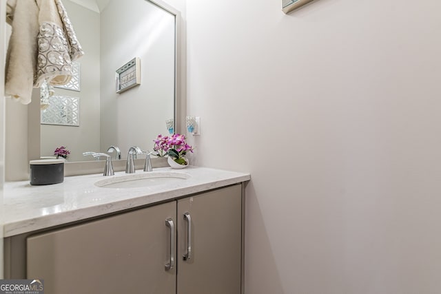 bathroom with vanity