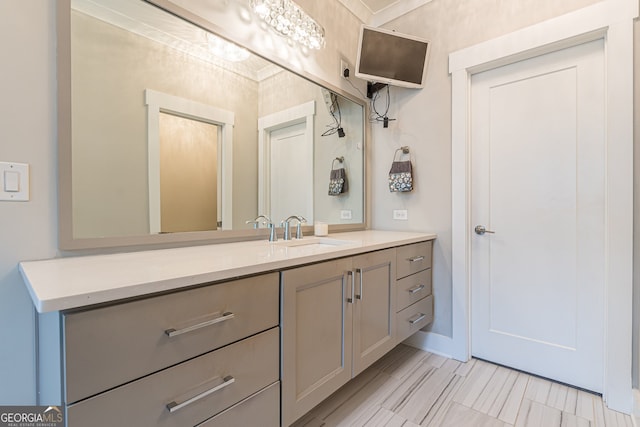 bathroom featuring vanity