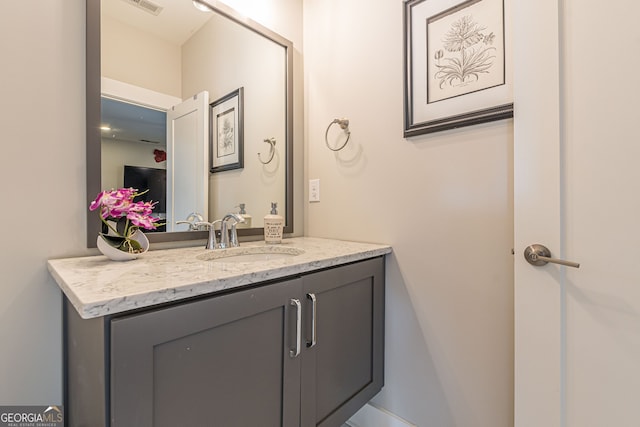 bathroom featuring vanity