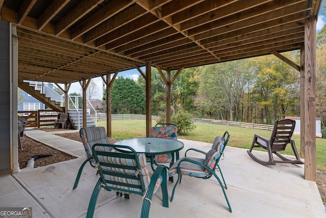 view of patio