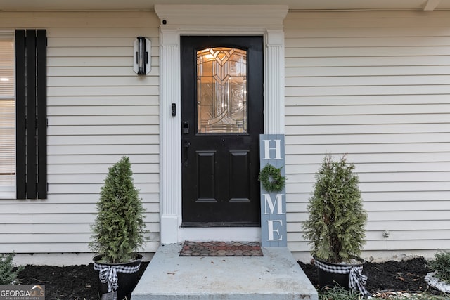 view of entrance to property