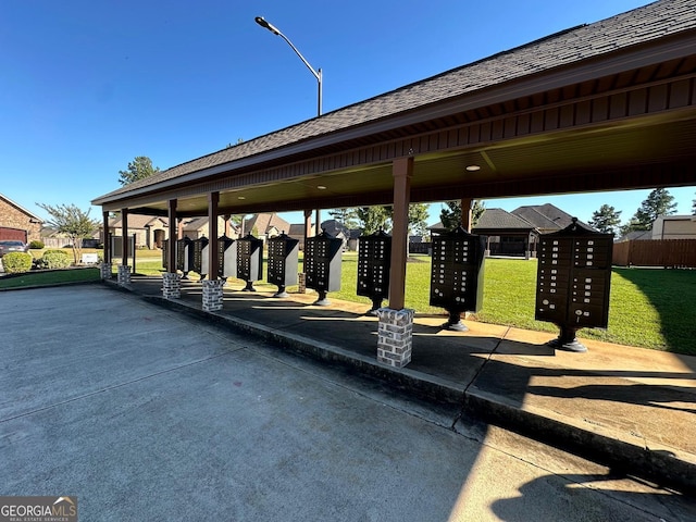 view of home's community with mail boxes