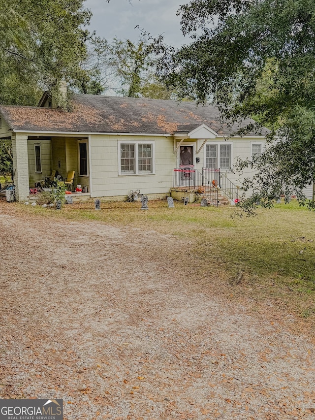 view of ranch-style home