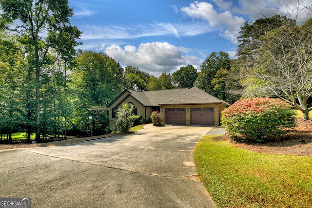 ranch-style house with a garage