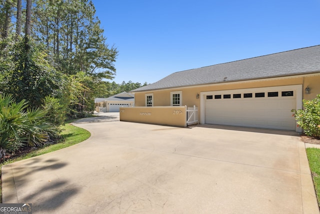 view of front of home featuring a garage