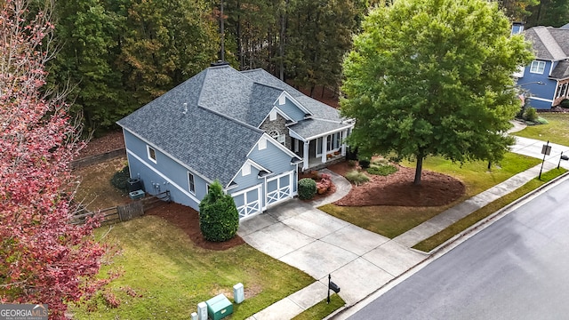 birds eye view of property