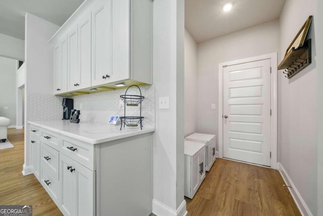 interior space featuring light hardwood / wood-style floors