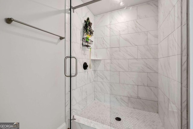 bathroom with an enclosed shower