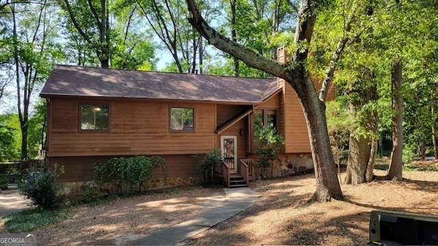 view of raised ranch