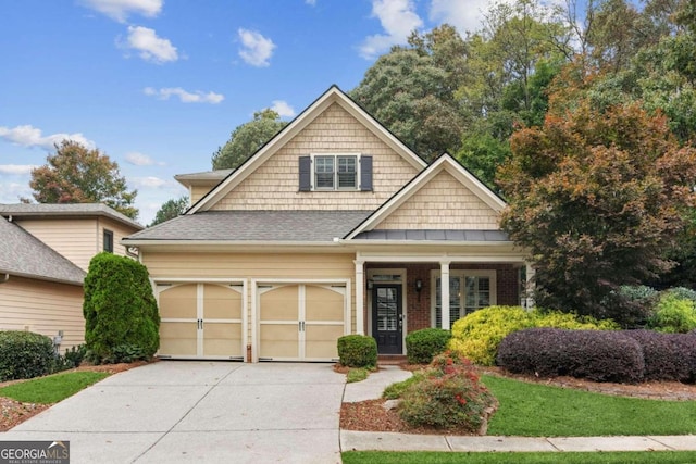 view of front of home featuring a garage