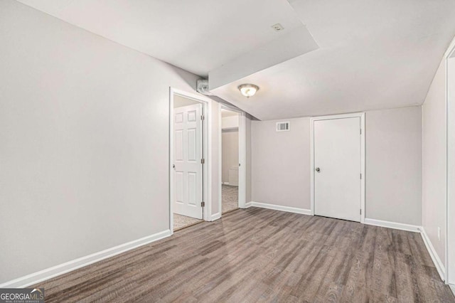 interior space featuring hardwood / wood-style flooring