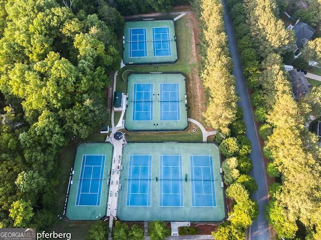 birds eye view of property