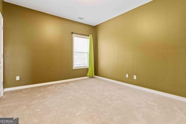 view of carpeted empty room