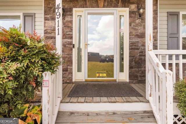 view of entrance to property