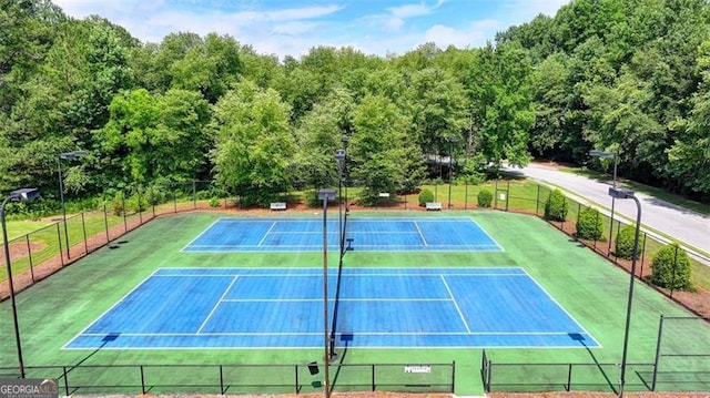 view of tennis court