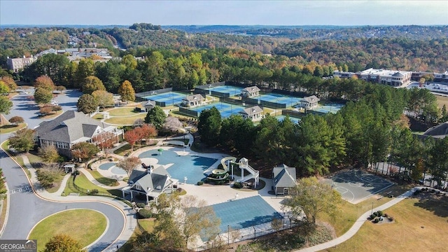 birds eye view of property