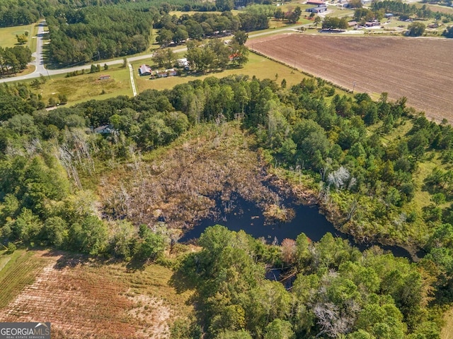 drone / aerial view featuring a rural view