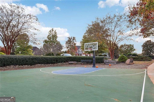 view of sport court