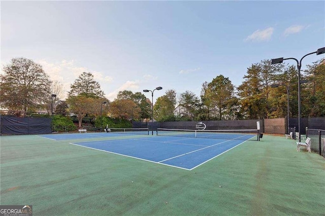 view of sport court featuring basketball court