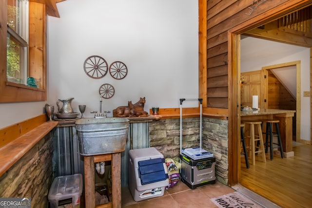 interior space featuring light hardwood / wood-style flooring