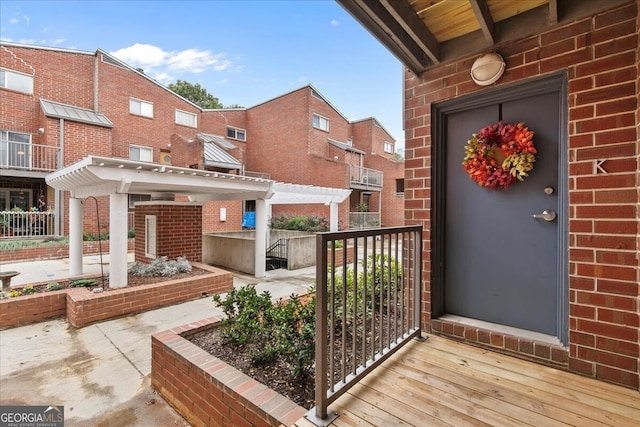 exterior space featuring a balcony