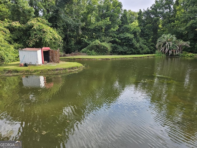 view of water feature