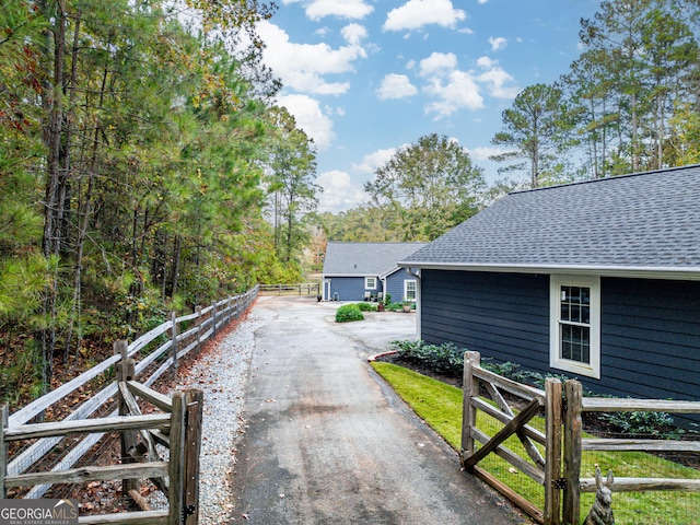 exterior space with fence