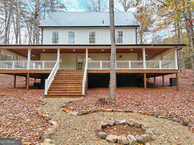 view of rear view of property