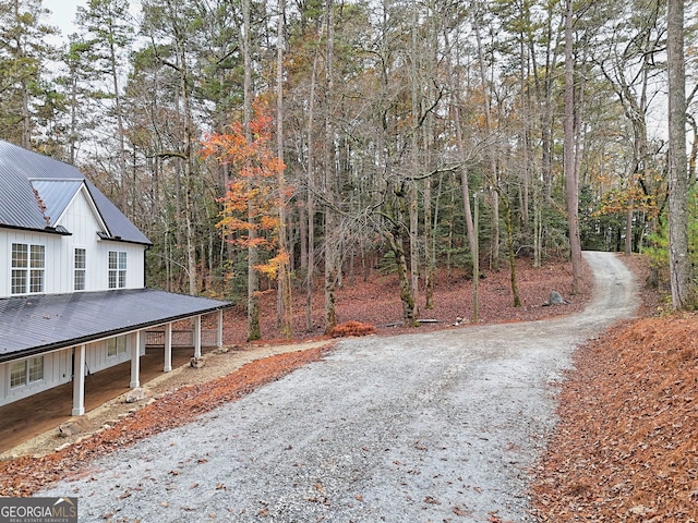 view of road