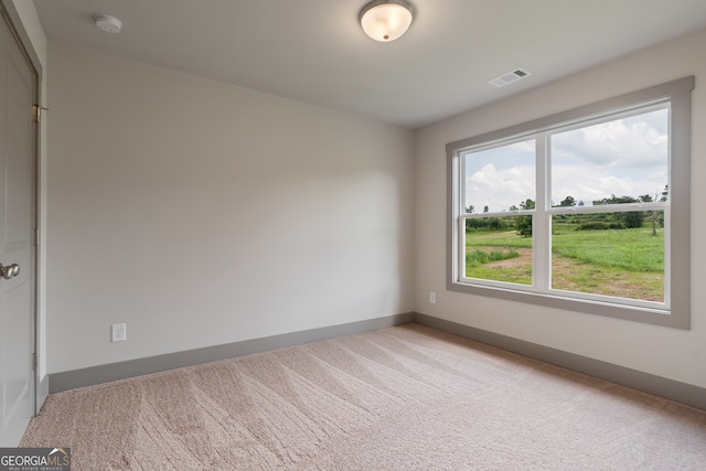 spare room with carpet floors