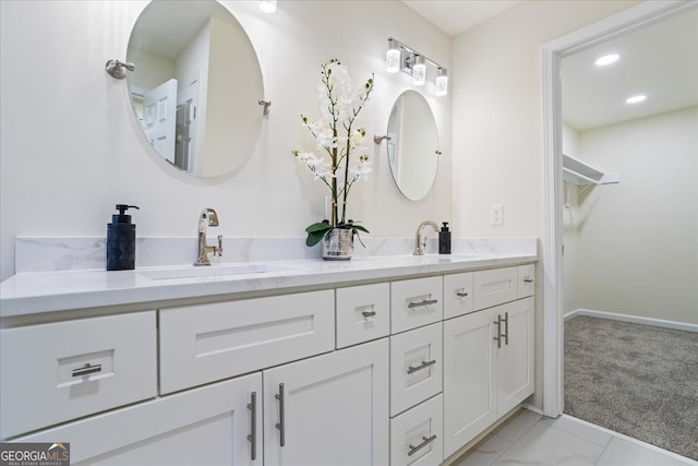 bathroom featuring vanity