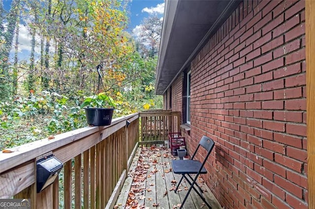 view of wooden terrace