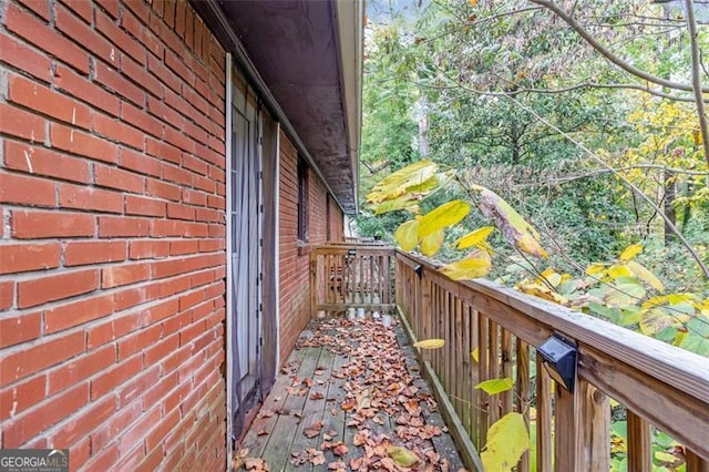 view of balcony