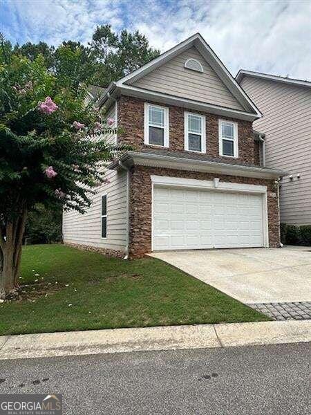 front facade featuring a garage