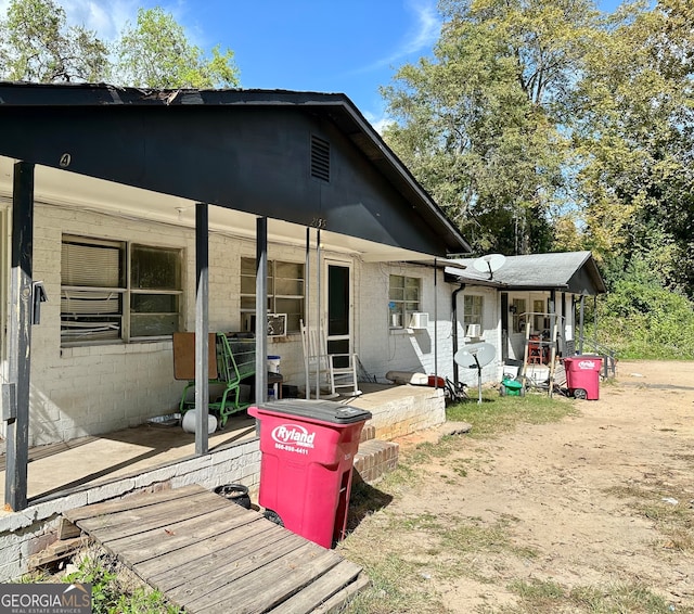 view of rear view of property