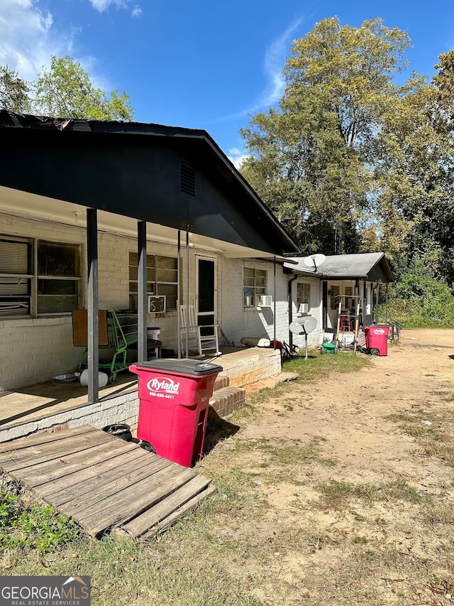 view of back of property