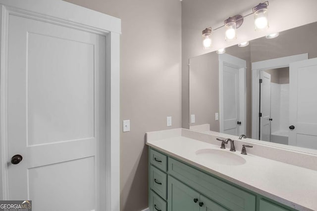 bathroom with vanity