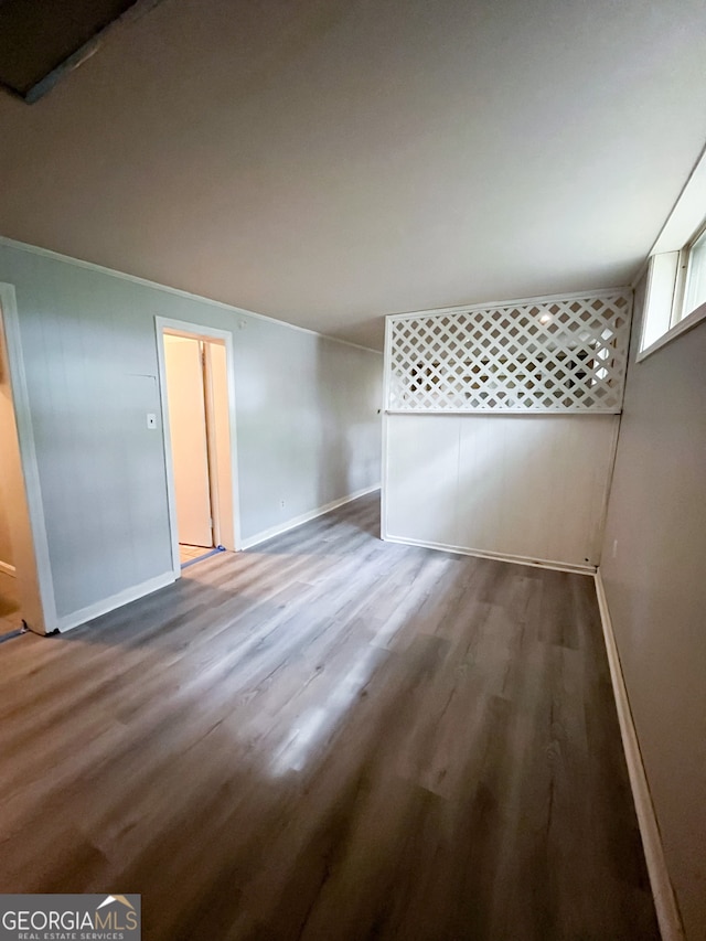 interior space featuring hardwood / wood-style flooring