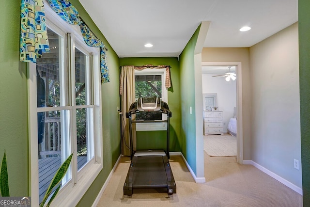 14 Rivendell Way, Hayesville, NC 28904 - hall with carpet flooring and recessed lighting