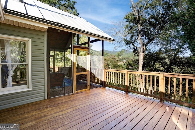 14 Rivendell Way, Hayesville, NC 28904 - deck with a sunroom