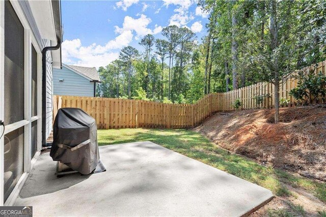 view of patio / terrace with area for grilling