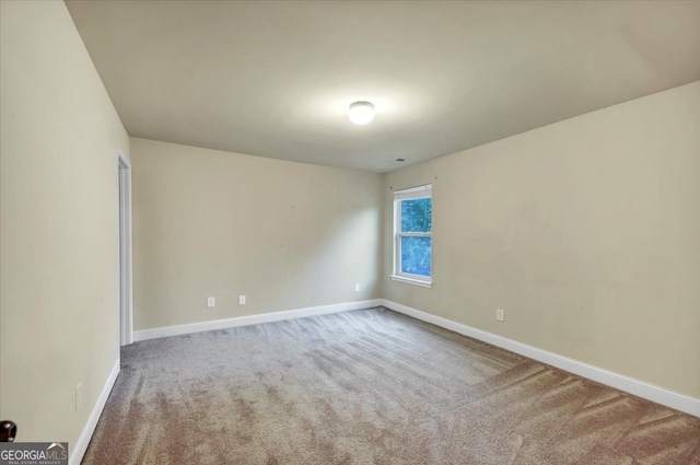 view of carpeted empty room